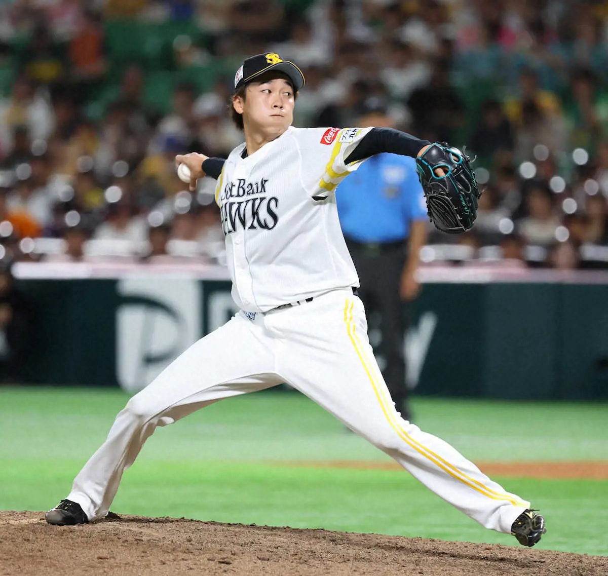 【画像・写真】ソフトバンク・中村亮　7月末の2度目の支配下登録後初登板　悔し2被弾含む1回2失点「きょうはきつい」