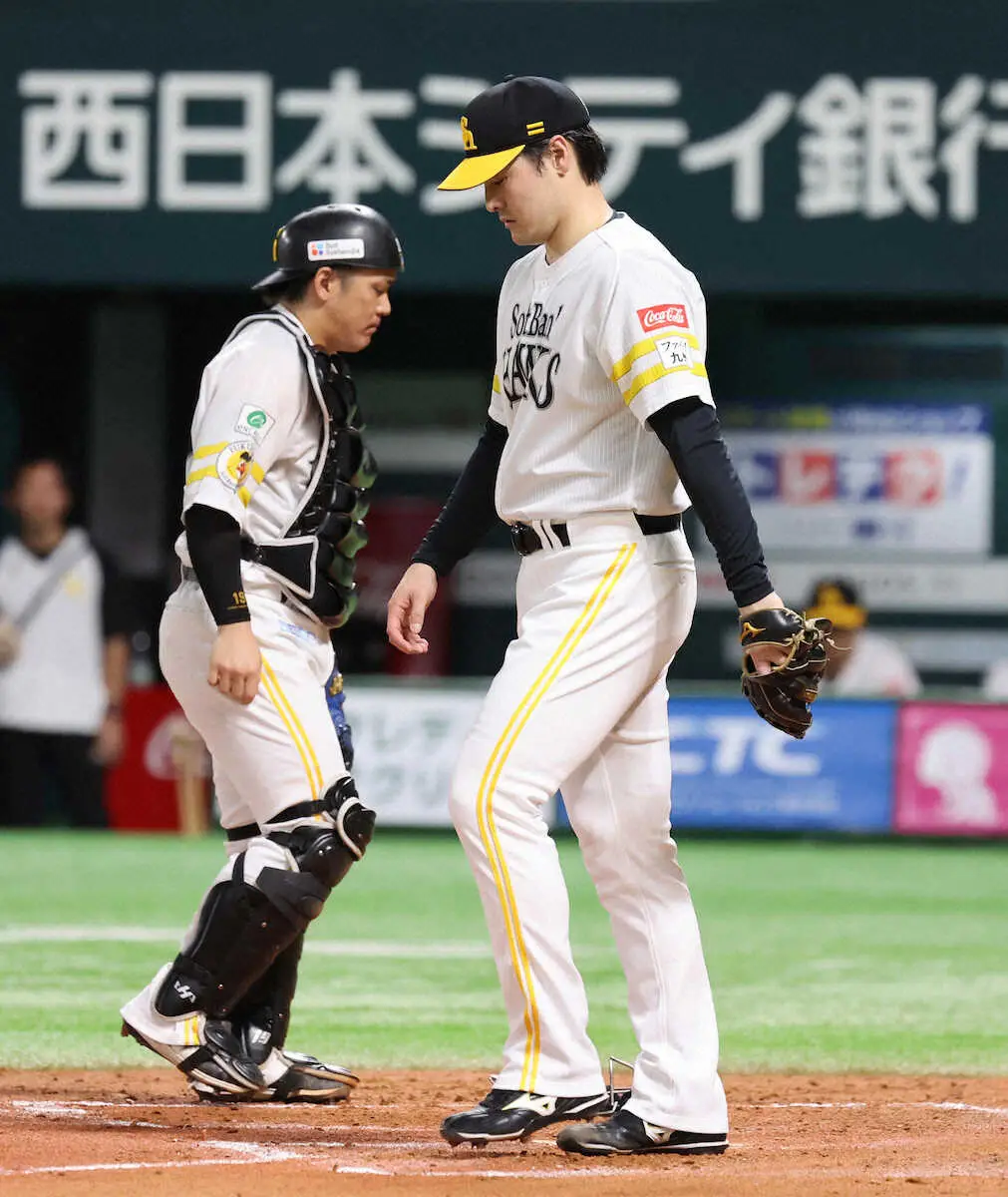 【画像・写真】ソフトバンク・有原が2戦連続の6失点　「チームにも中継ぎにも申し訳ない。反省しないと」
