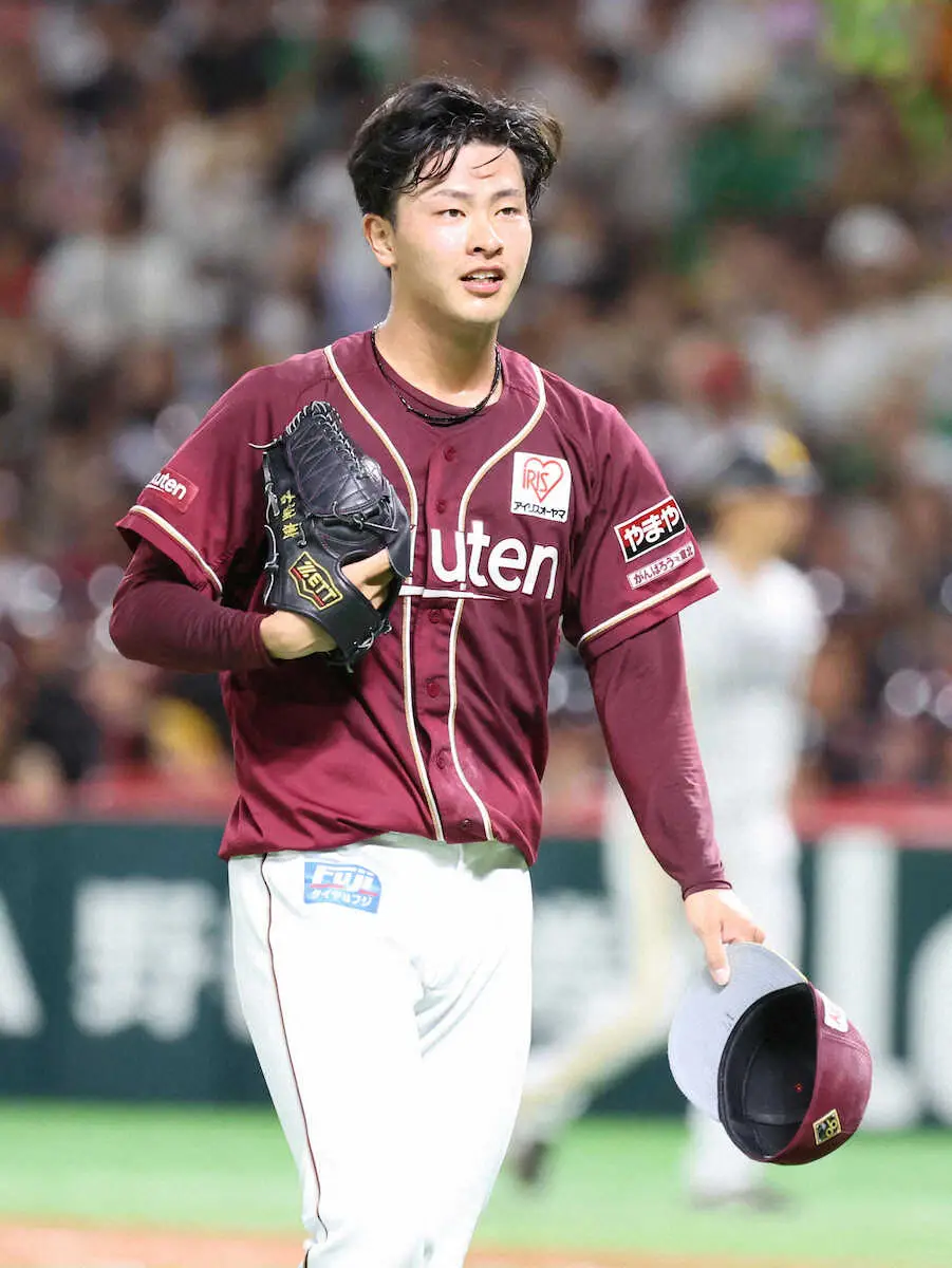 【画像・写真】楽天・ドラ1古謝　5回6失点も4勝目　ソフトバンク戦今季3戦3勝