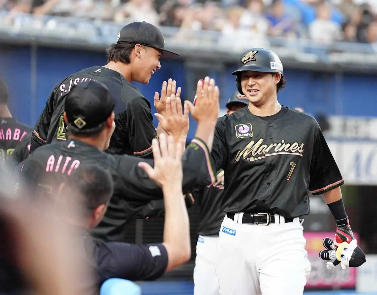【画像・写真】ロッテ　今季最多の貯金12へ向けて幸先良く先制　初回に藤岡が5号2ラン「思い切りいった」