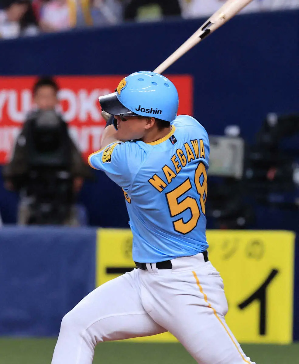 【画像・写真】阪神・右京が右翼2階席へ豪快3号！初の左腕撃ち＆初のホーム弾　遥人に貴重な追加点