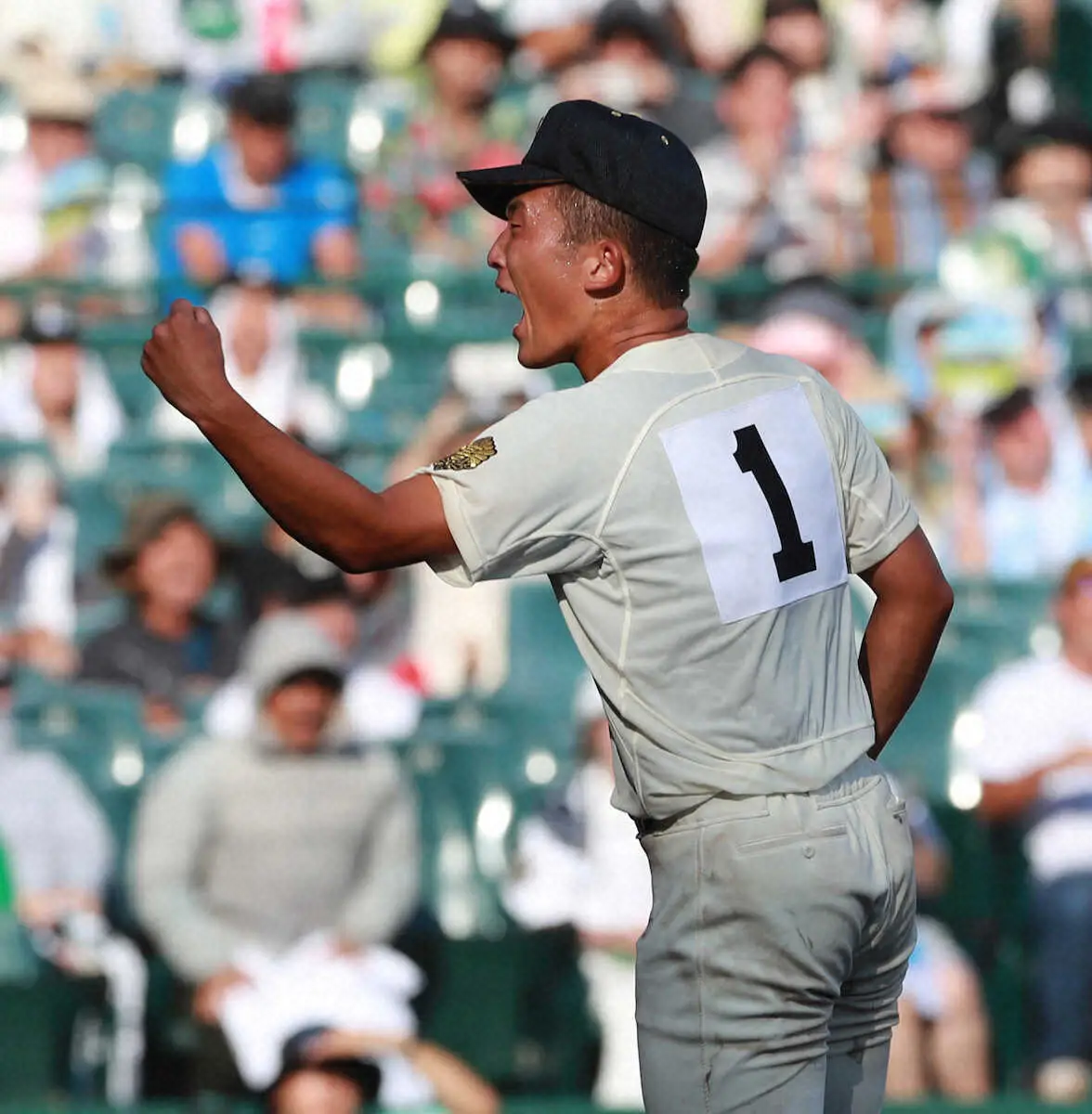【画像・写真】【甲子園】「皆勤15校」の一つ、大社が63年ぶり聖地勝利　今春準V報徳学園を撃破!!