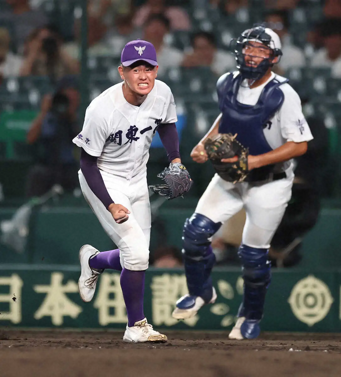 【画像・写真】【甲子園】関東第一・米沢監督　早めの勝負手がピタリ「ここは力で、坂井遼に交代しました」