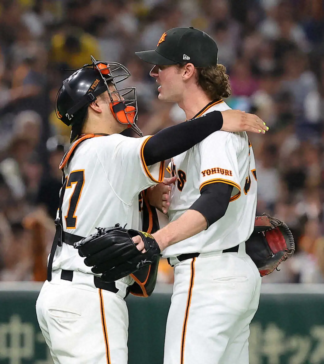 【画像・写真】巨人ケラーが古巣・阪神相手に移籍後初セーブ　吠えた！MAX158キロ　阿部監督「感心しました」