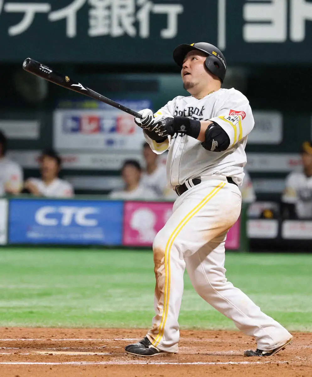【画像・写真】ソフトバンク・山川　4試合連発、後半戦15戦9本の量産モード「練習がいい。そこを継続していきたい」