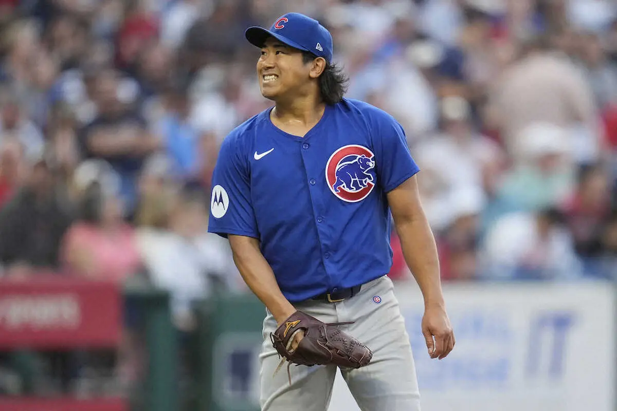 【画像・写真】カブス・今永　5回7失点も自責点は3…10勝目お預け　誠也は2安打＆今永の黒星消す犠飛