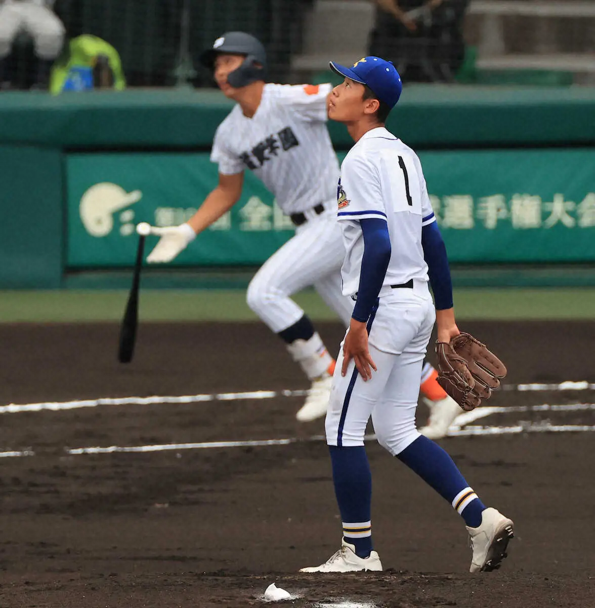 【画像・写真】湖対決！？超スローカーブの霞ケ浦・市村VSプロ注目の滋賀学園・岩井にネット沸く「甲子園湖対決やん！」
