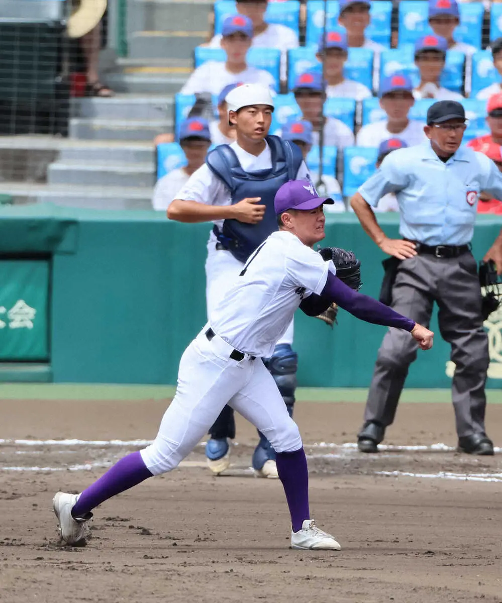 【画像・写真】【甲子園】関東第一“坂井の11球”で5年ぶり8強　名将の仕掛けにも動じぬバント処理で同点ピンチ脱出