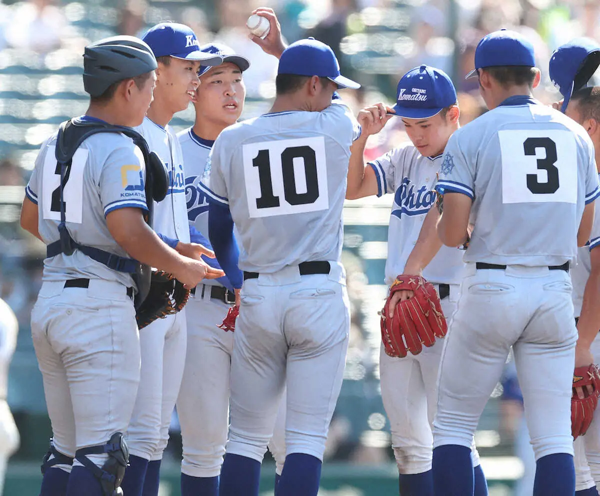 【画像・写真】【甲子園】小松大谷は8強ならず　左腕・中田凛を先発抜てき、大阪桐蔭完封の西川大智が4番手登板も