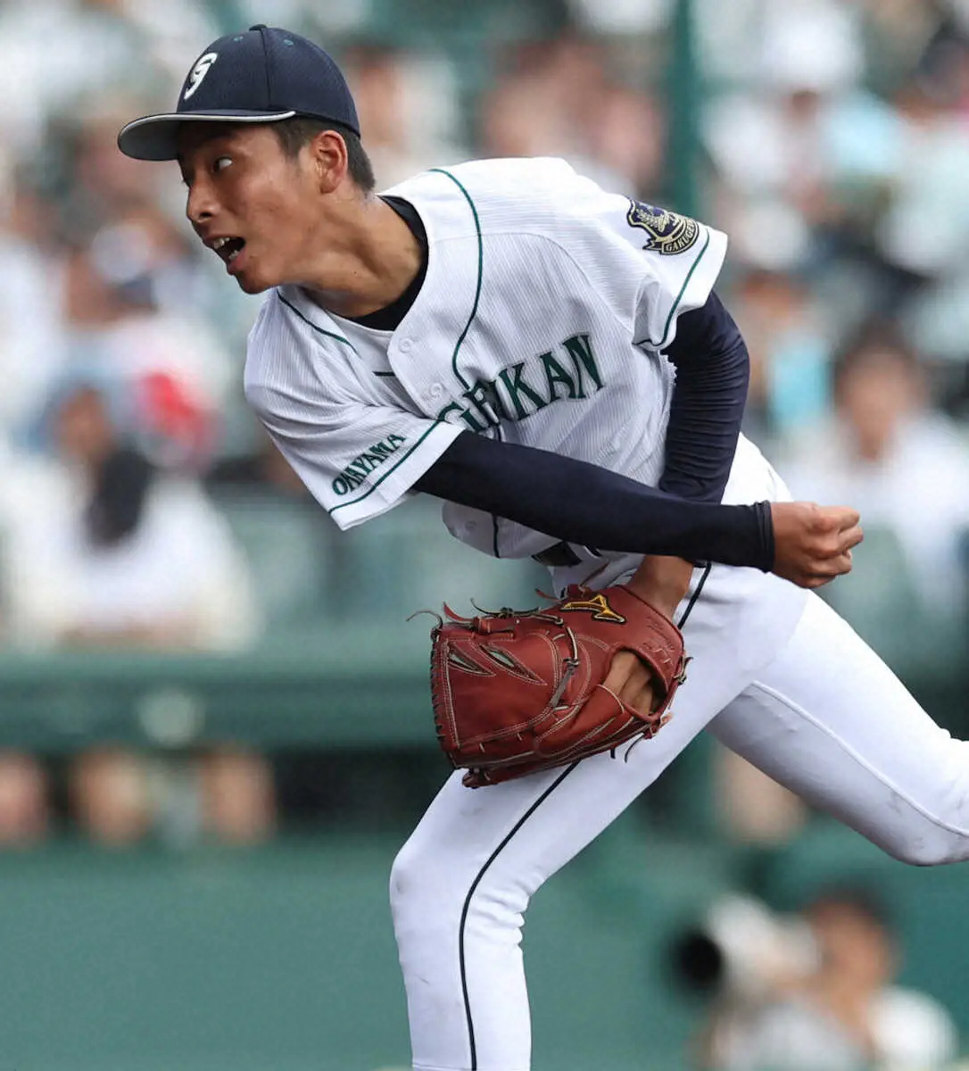 【画像・写真】【甲子園】岡山学芸館　同校初の8強入りならず　中盤に大量失点で涙