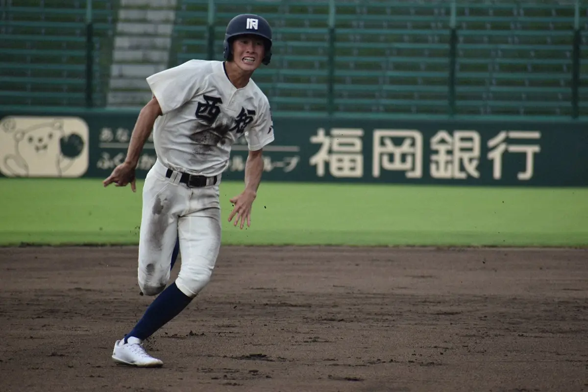 【画像・写真】俊足の西日本短大付・奥は1安打1盗塁も涙…新たな誓い「新庄さんを超えるような選手になりたいです」