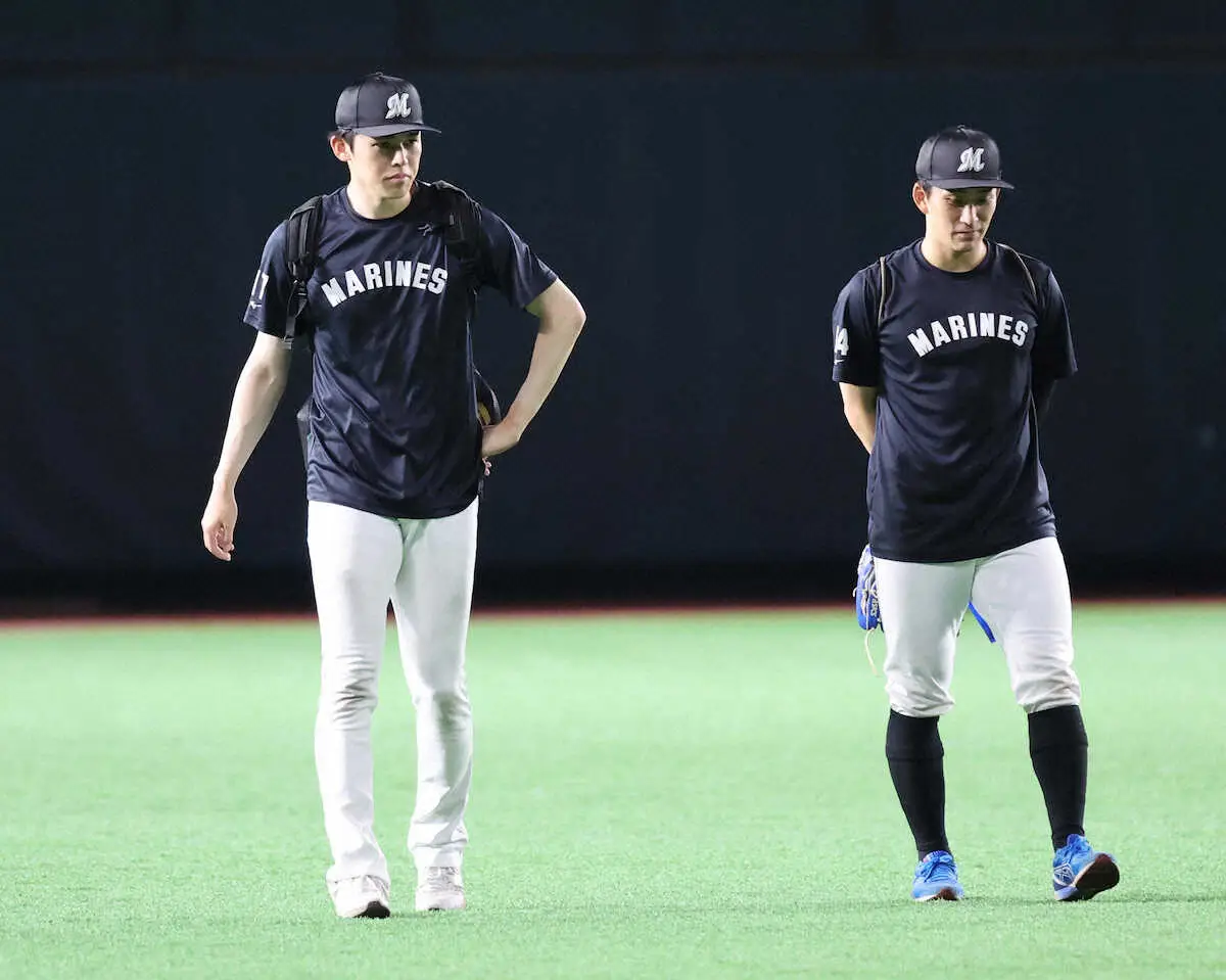 【画像・写真】ロッテ・佐々木朗希　日本ハム戦で緊急降板も軽めの運動　吉井監督「次は中6日か7日で」