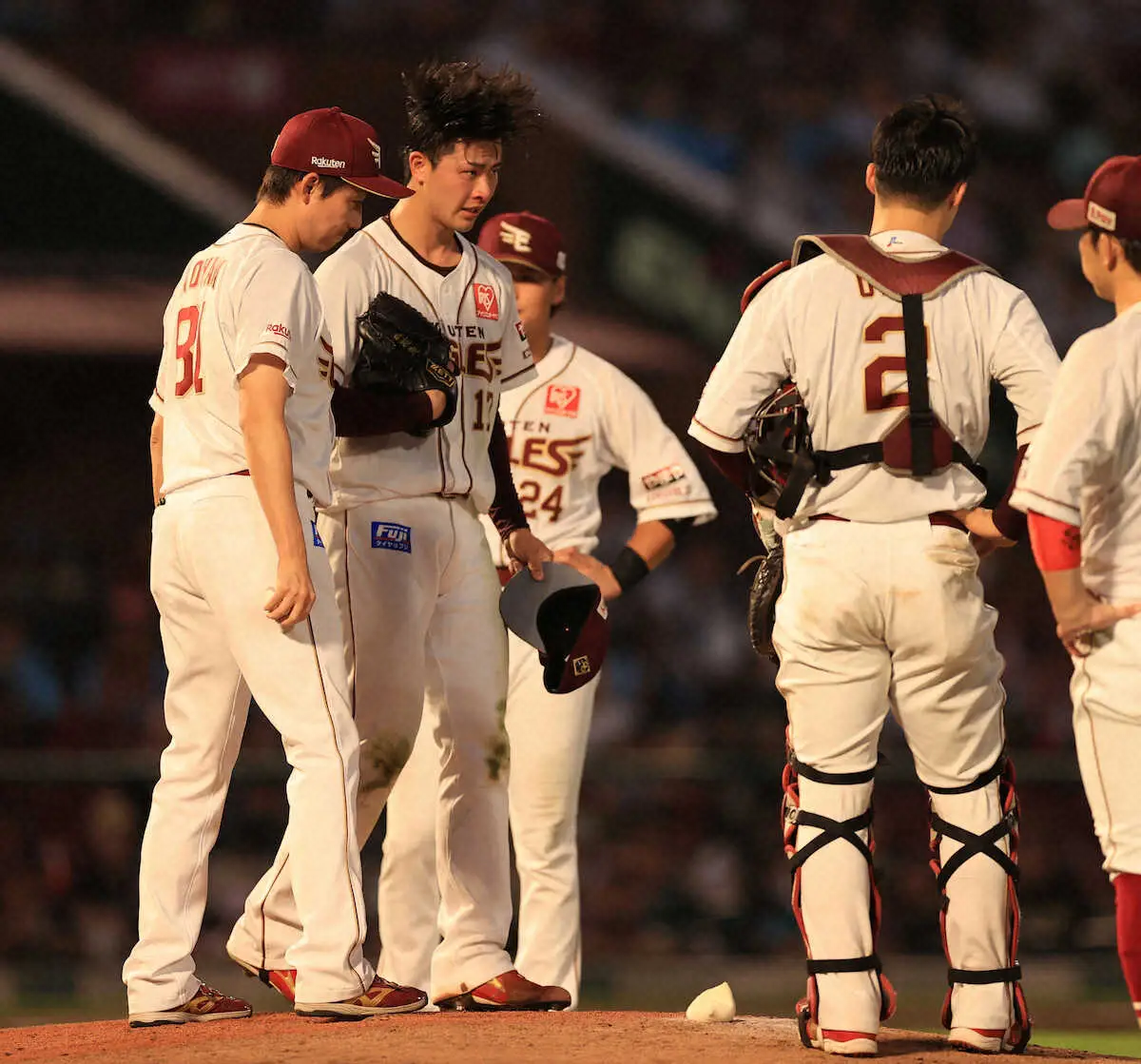 【画像・写真】楽天ドラ1・古謝がプロワーストとなる1回0/3を7失点KO「申し訳ないです」