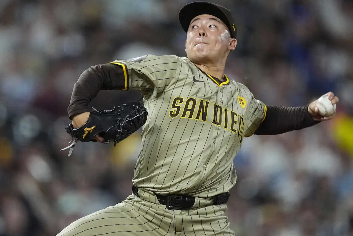 【画像・写真】パドレス・松井　好救援もチームの連勝ストップ　首位ドジャースと再び3差