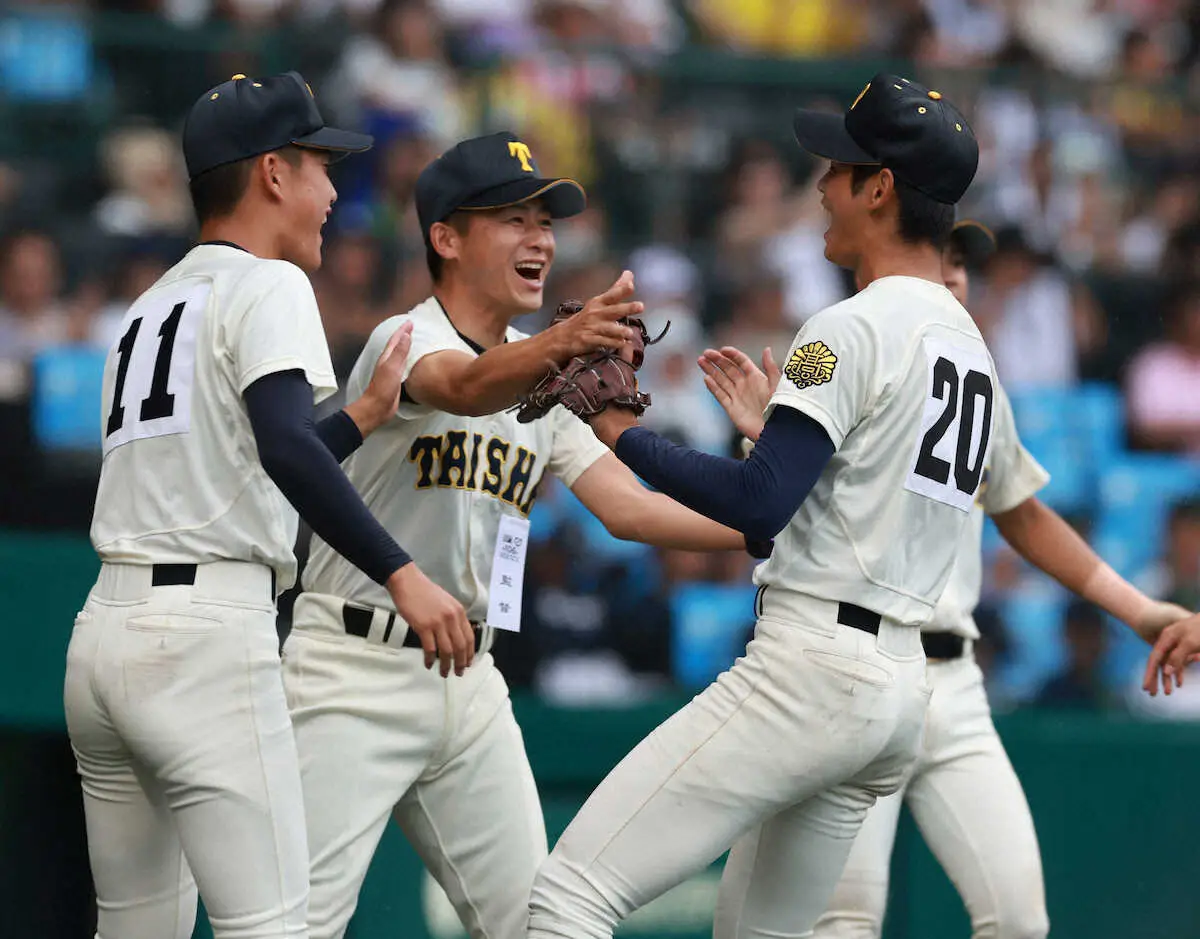 【画像・写真】【甲子園】大社・石飛監督「点が取れなかったのは采配ミス」「僕の弱さ」大応援「選手たちの大きな力に」