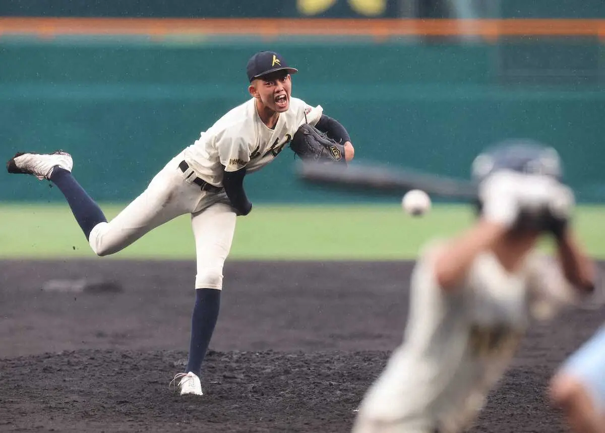 【画像・写真】神村学園の2年生右腕・早瀬がミラクル大社止めた！「相手の応援を自分の応援歌に」強靱メンタルで好救援