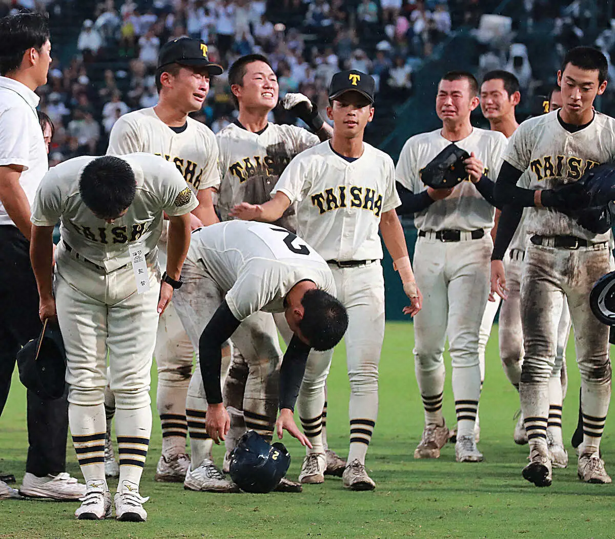 【画像・写真】【甲子園】数々のドラマを残し、大社の夏が終わった　号泣の馬庭「いつか振り返ったときに…」