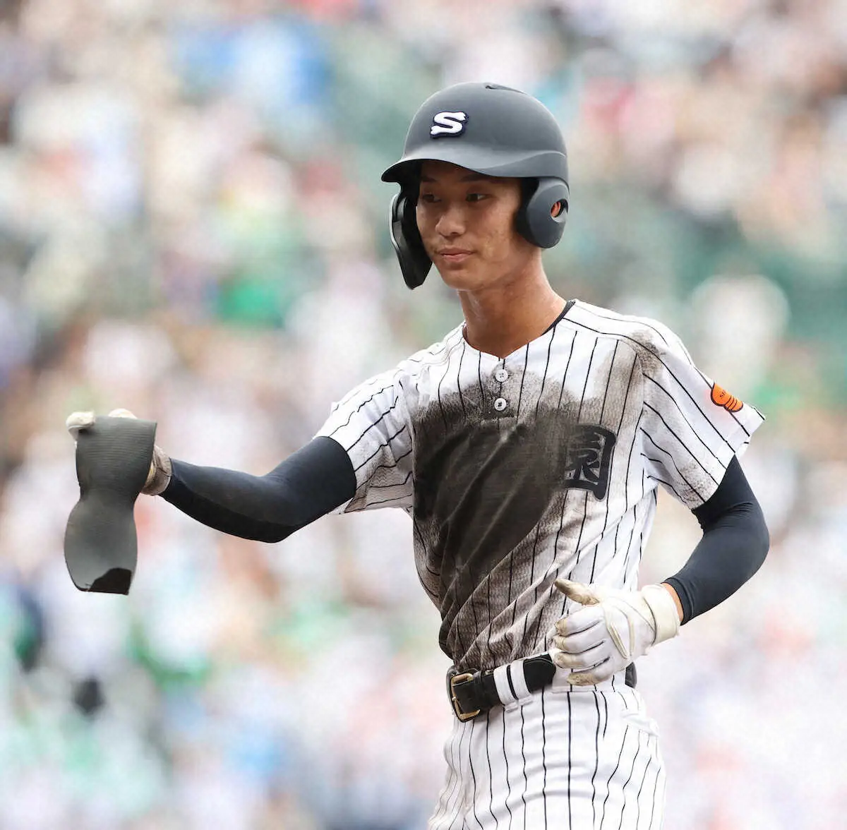 【画像・写真】【甲子園】滋賀学園・岩井天史「少しは恩返しできたかな」　離れて暮らす両親に甲子園で見せた成長