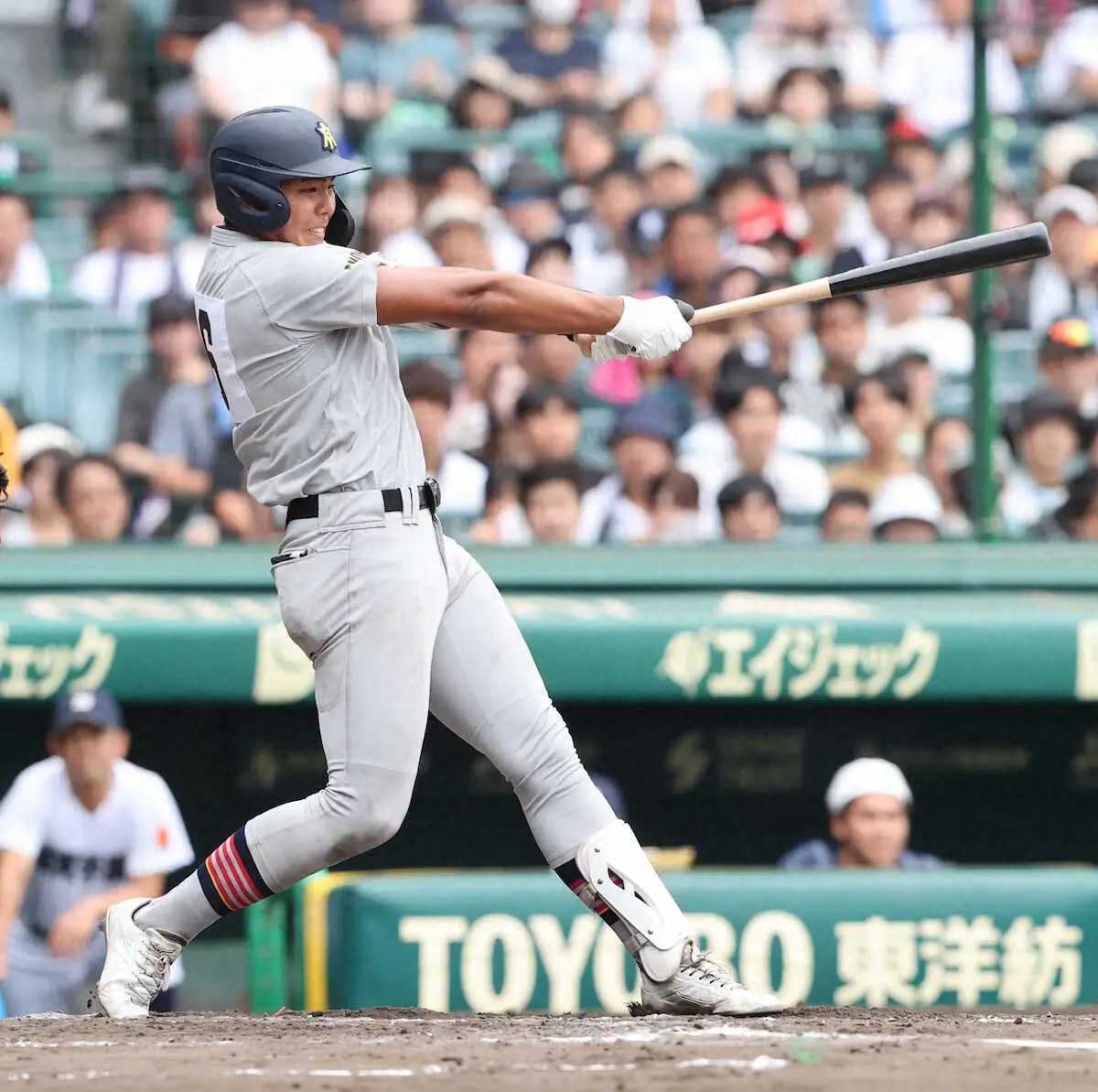 【画像・写真】【甲子園】青森山田・吉川　千金今大会初適時打！「あの場面でつないでくれた仲間に感謝したい」