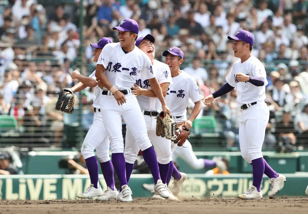 【画像・写真】【甲子園】”神バックホーム”の関東第一・飛田「オーバーする打球はないと、しっかりチャージできた」