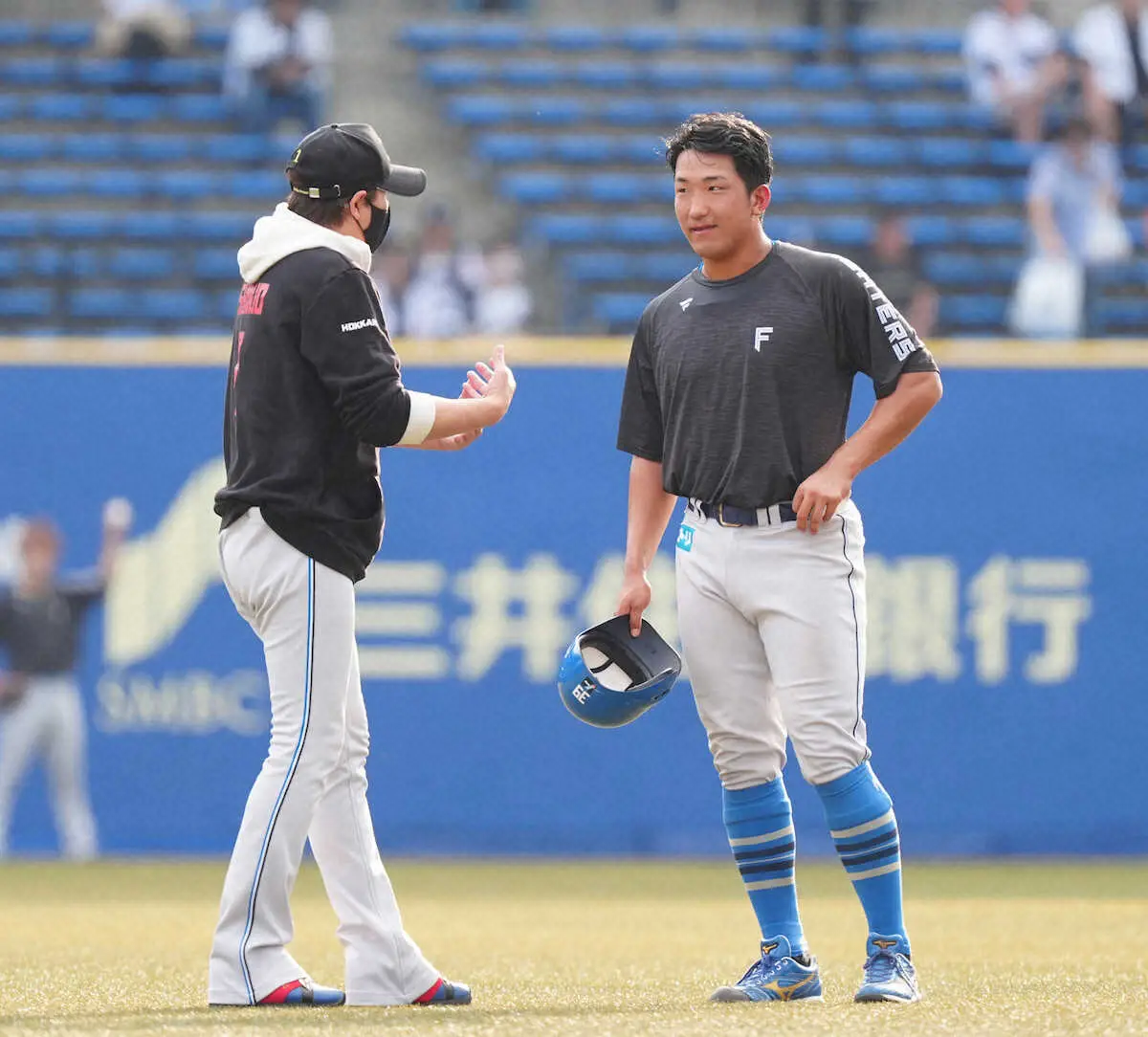 【画像・写真】日本ハム・有薗が1軍の試合前練習に参加　22日は阪口が参加予定