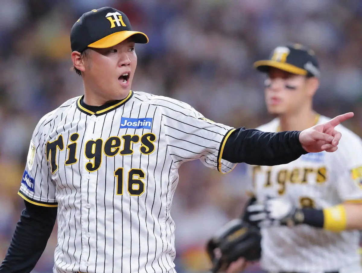 【画像・写真】阪神　西勇が史上7人目となる両リーグ50勝の権利を持って交代