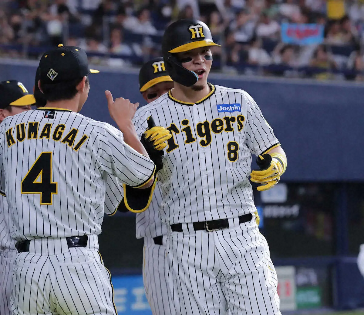【画像・写真】阪神　ヤクルトに快勝で広島とのゲーム差4　佐藤輝が4年連続2桁本塁打&西勇は両リーグ50勝到達