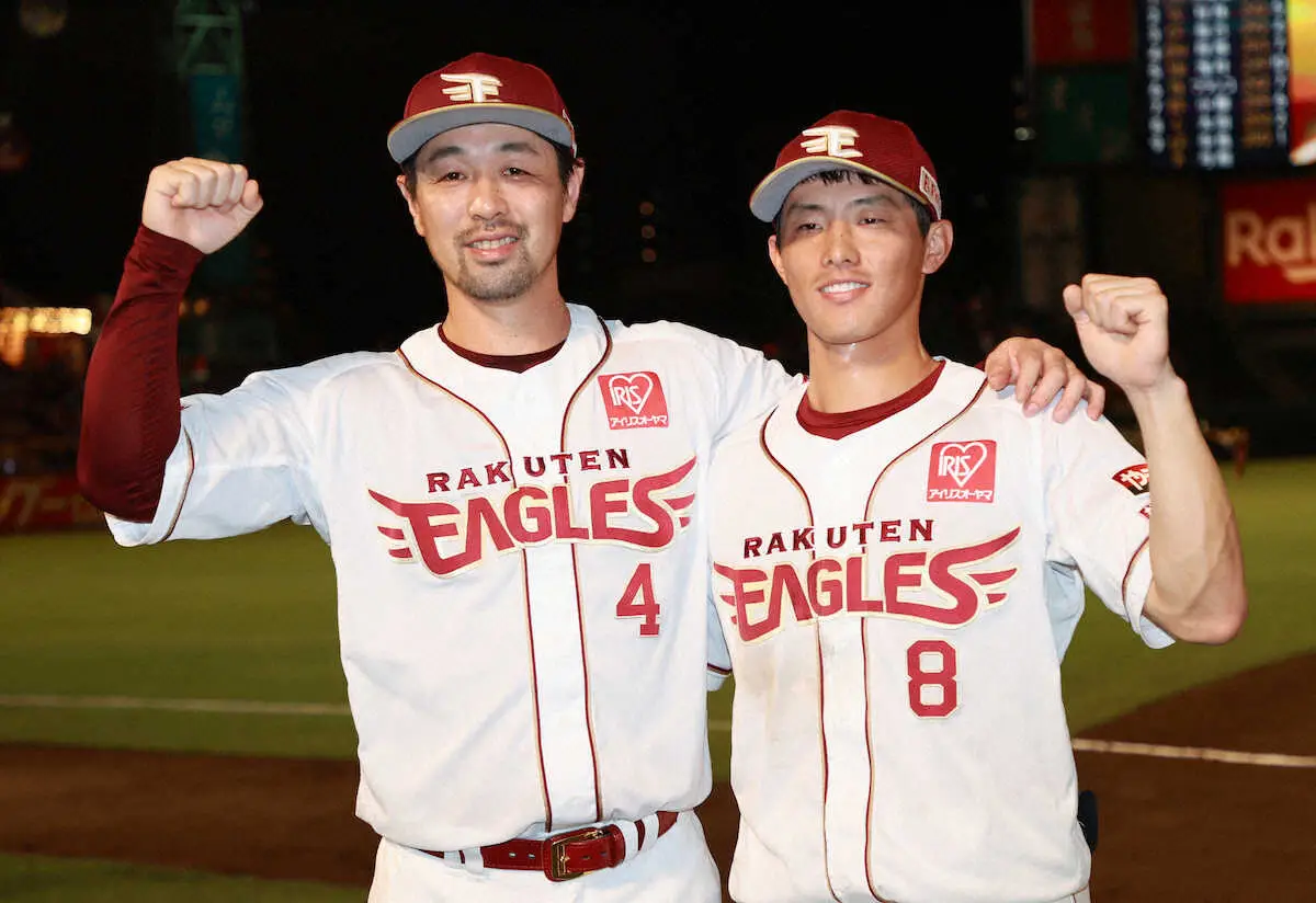【画像・写真】楽天が阿部のプロ初のサヨナラ打で勝率5割復帰。CS進出圏内の3位・ロッテと3・5ゲーム差