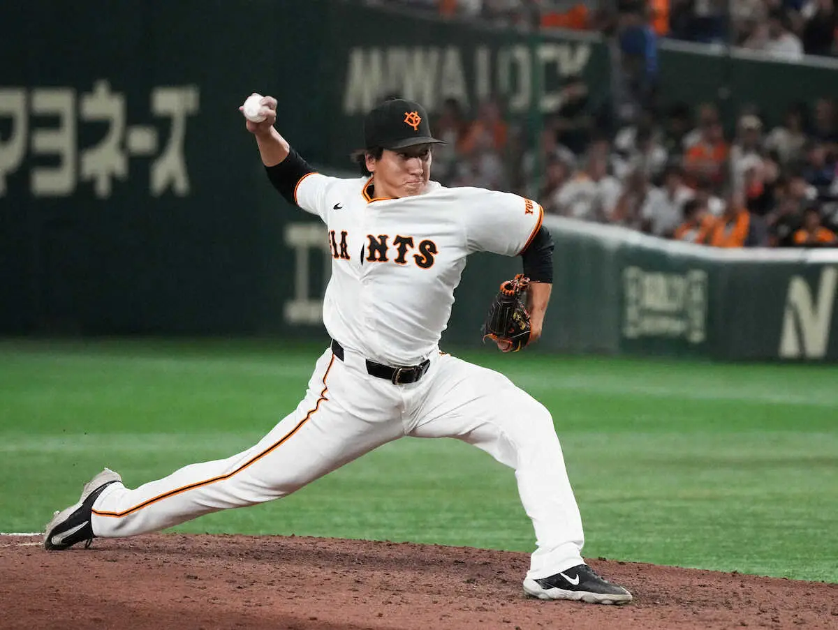 【画像・写真】巨人・大勢お見事！　広島打線を圧巻の3者連続三振斬りで2年ぶり20セーブ達成
