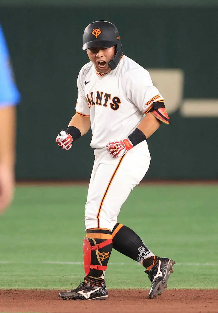 【画像・写真】巨人・浅野　流れ変えた値千金同点打　前夜の高松商先輩・末包の活躍に刺激「強気で打ちにいきました」