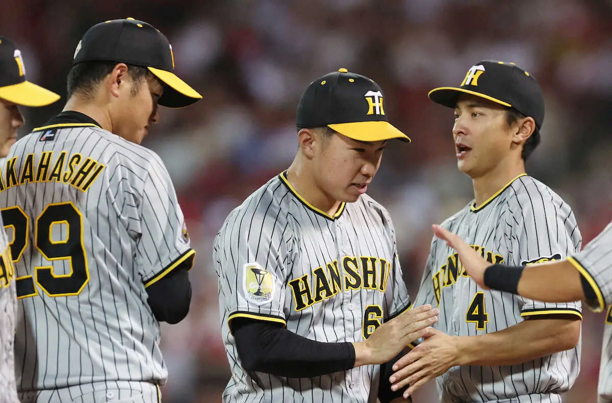 【画像・写真】阪神先発・高橋は7回途中無死満塁を招いたところで交代　石井が大ピンチを最少失点で切り抜ける