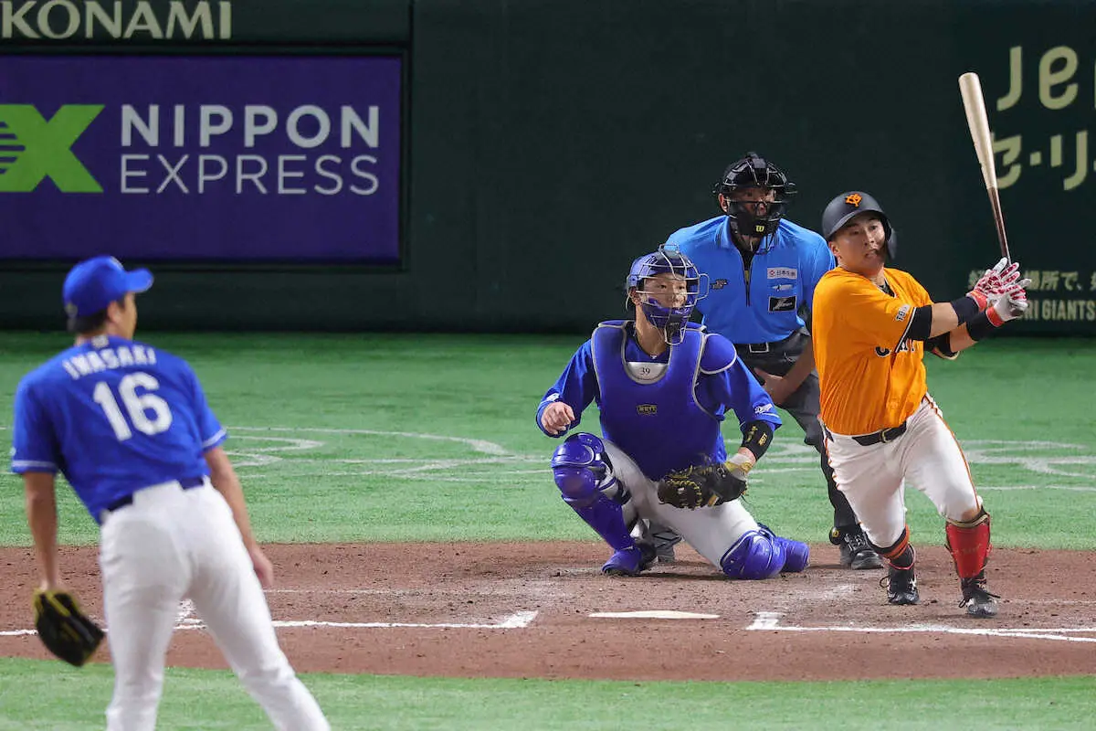 【画像・写真】巨人・浅野翔吾　大敗のチームで唯一2安打、4試合連続安打に　その間は15打数7安打　打順も8番→6番