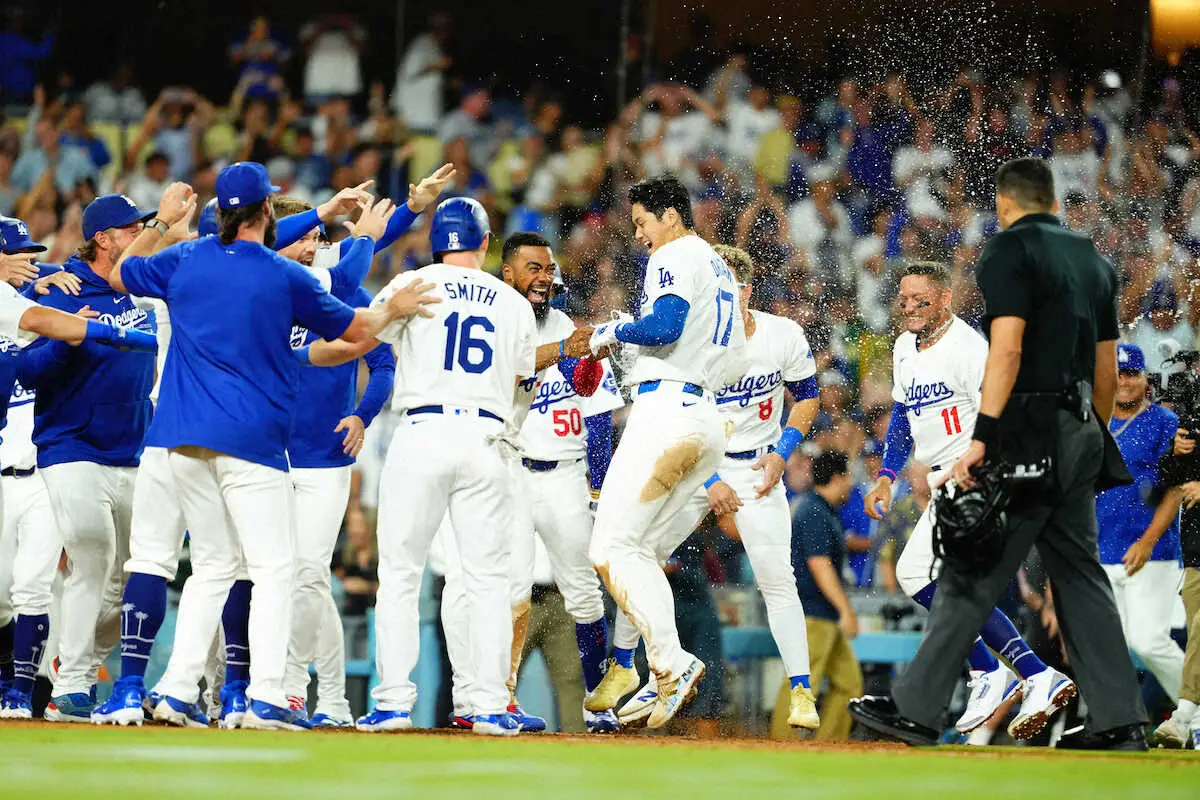 【画像・写真】ドジャース・大谷　日米初サヨナラ弾が「40―40」達成グランドスラム「一番の思い出に」