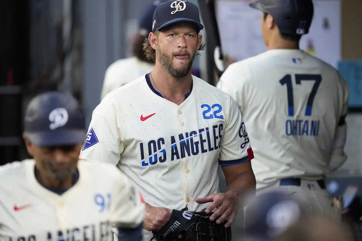 【画像・写真】ドジャース・カーショー　今季最悪の自責点5　大谷を称賛「毎晩のように何か特別なことをやる」