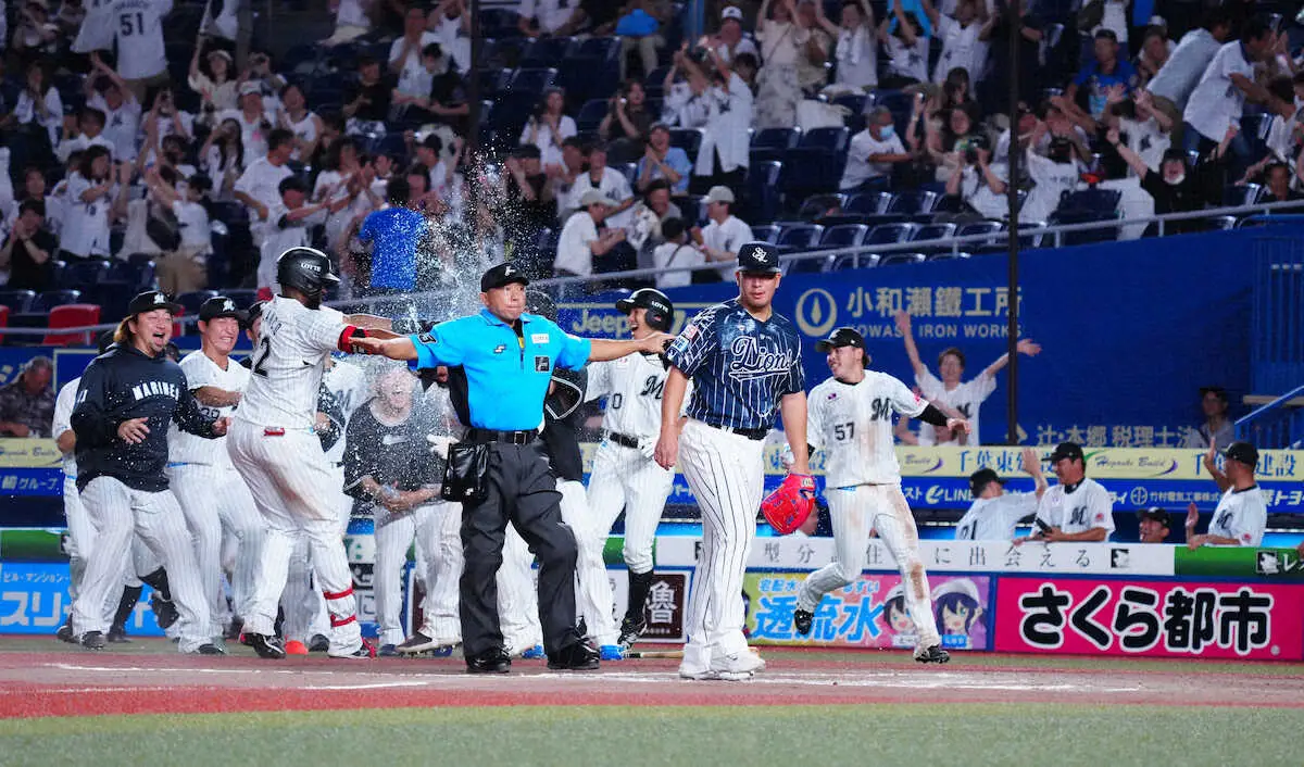 【画像・写真】ロッテ・吉井監督「びっくり」幸運サヨナラ勝ち　開幕から西武戦16連勝でプロ野球記録更新