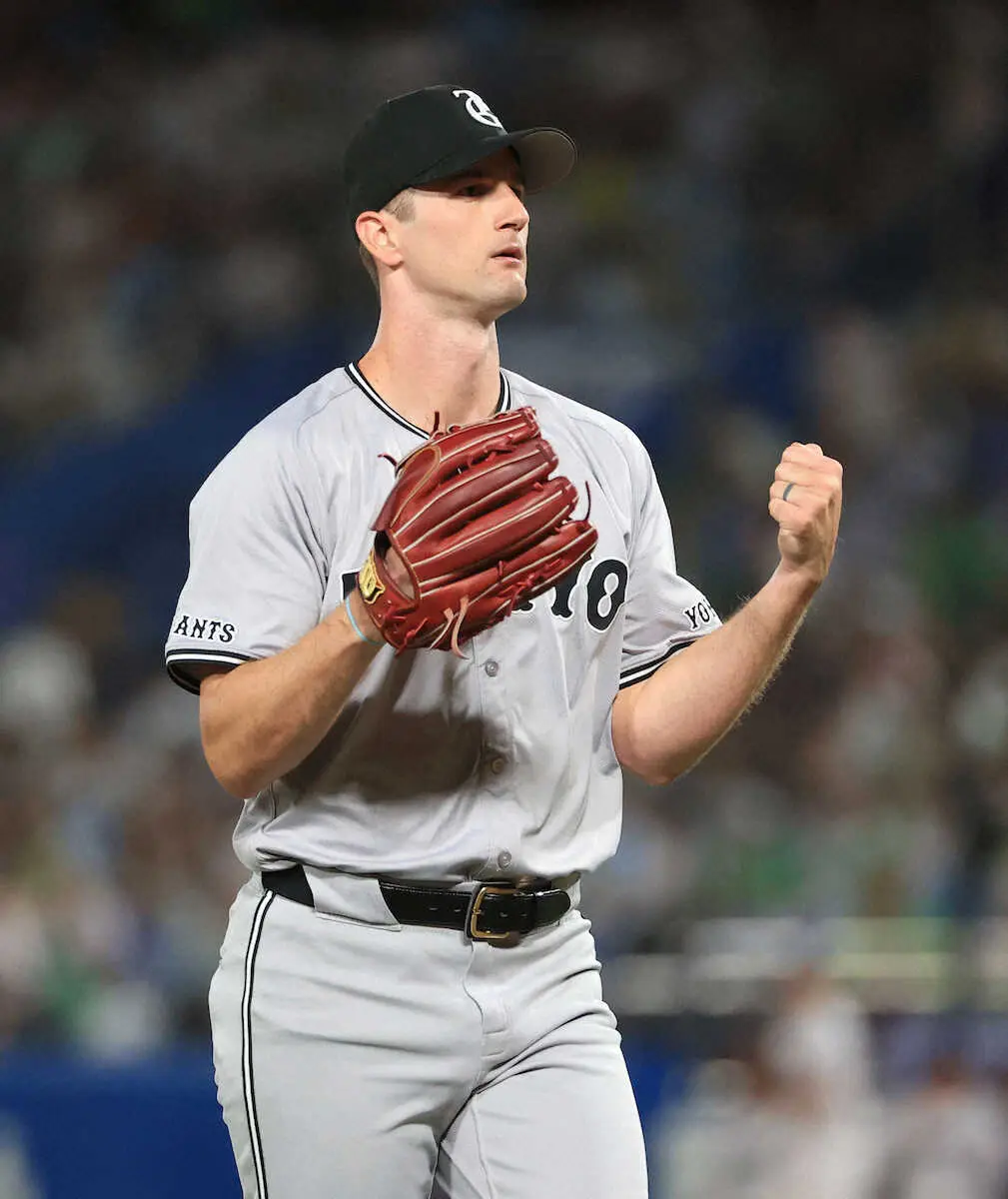 【画像・写真】巨人・グリフィン　ヤクルト・村上から2K！6回2失点6勝
