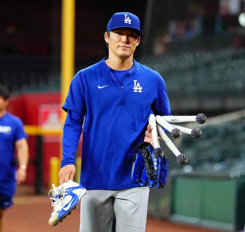 【画像・写真】山本由伸が4日ぶりにチーム合流　次戦は9月4日マイナーで3イニング　次々回にもメジャー復帰へ
