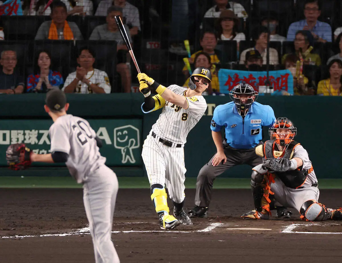 【画像・写真】阪神　お目覚め!！佐藤輝が逆転の今季11号3ラン　木浪にも適時打が出て計4得点