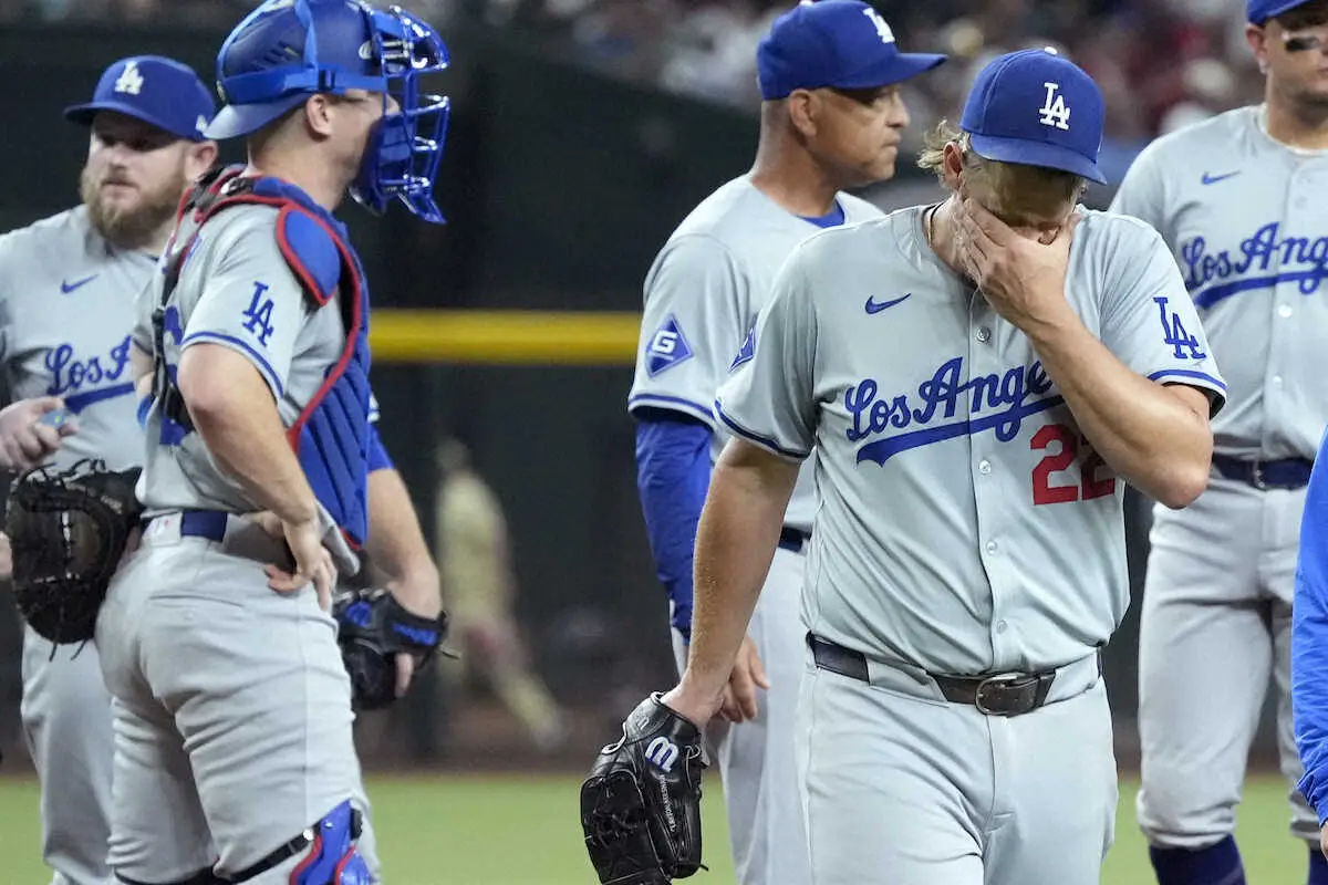 【画像・写真】ドジャース・カーショーが左足親指の痛みで2回途中降板…IL入りの可能性も