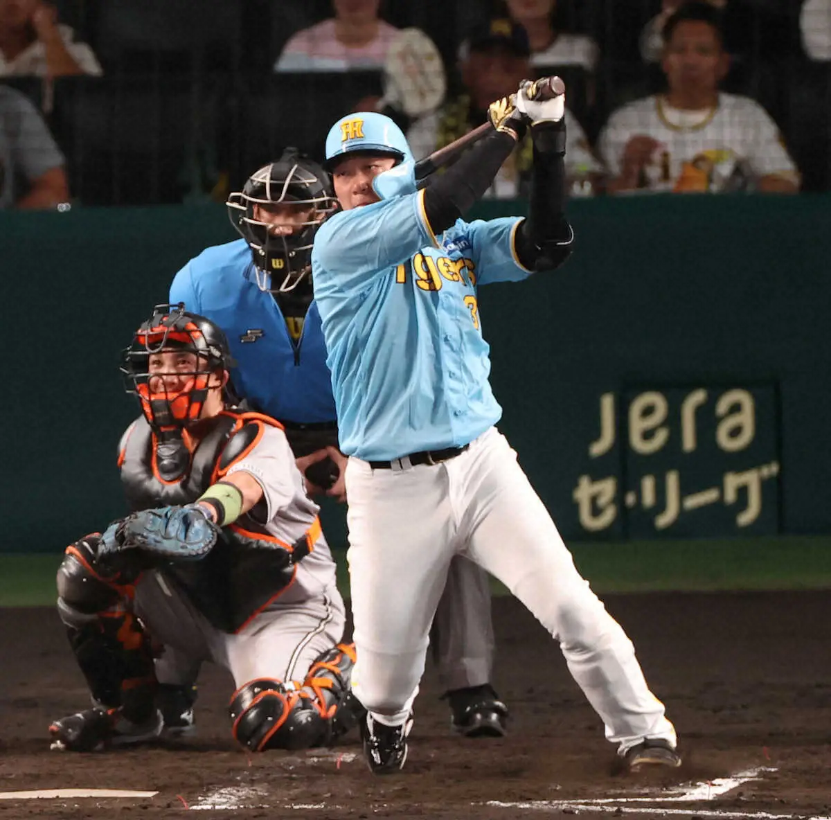 【画像・写真】阪神・大山　初回に菅野撃ち先制打「ここまで来たら結果が大事」　悔し敗戦も“9月男”が反攻の使者に