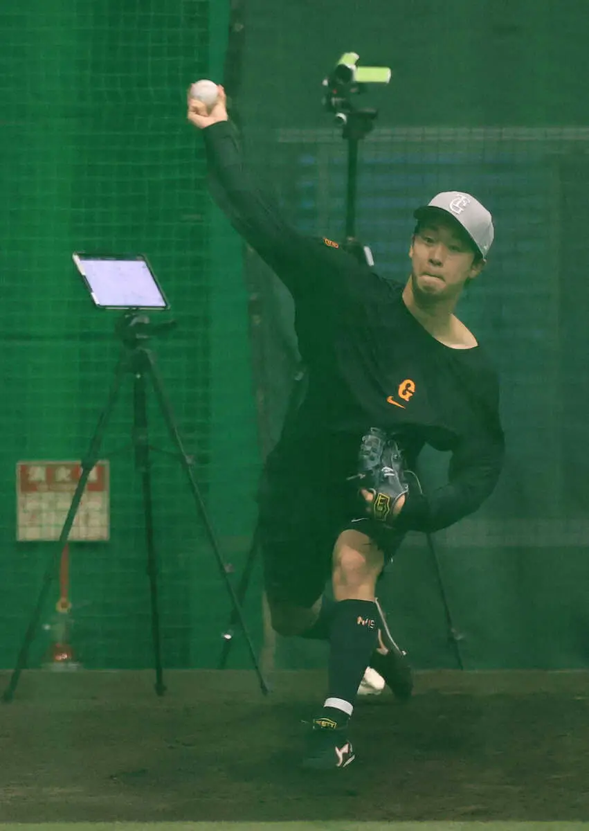 【画像・写真】巨人・山崎伊　京セラD開催のあすヤクルト戦先発　「どんどんゾーンで勝負していきたい」