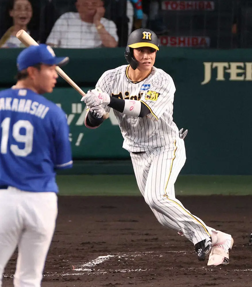 【画像・写真】阪神・木浪、満塁男が本領V撃！「割り切って1球でいけた」中日・高橋宏に黒星つける値千金2点タイムリー