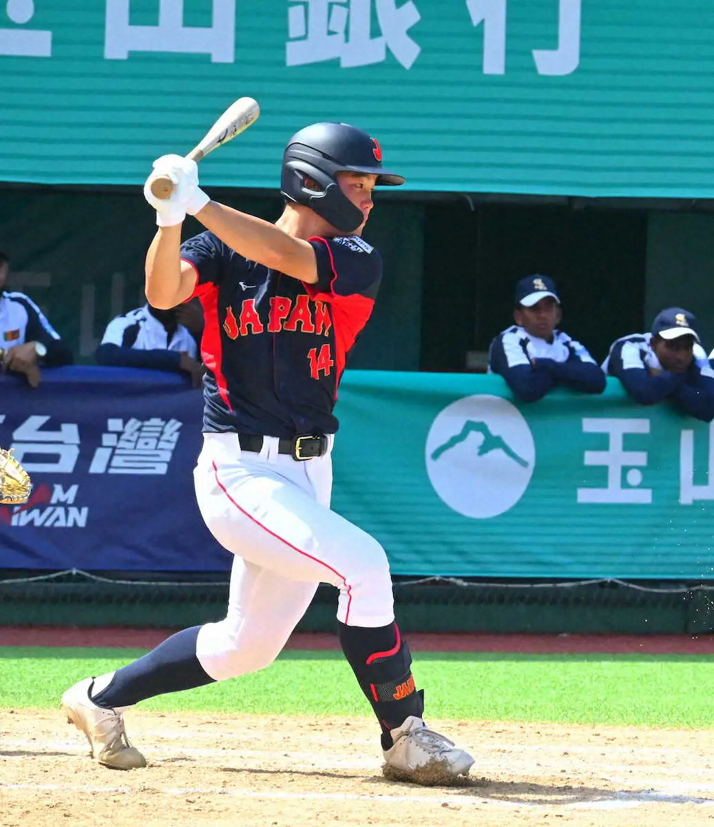 【画像・写真】U18侍・桜井　「大谷ルール」で二刀流　3回1失点＆2安打2打点
