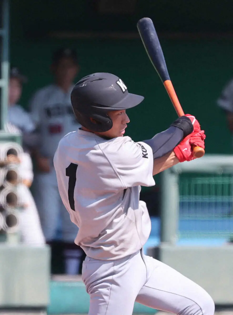 【画像・写真】甲南大の藤田空悟主将がリーグ戦初本塁打　決勝弾に「打った瞬間に入ったと思った」