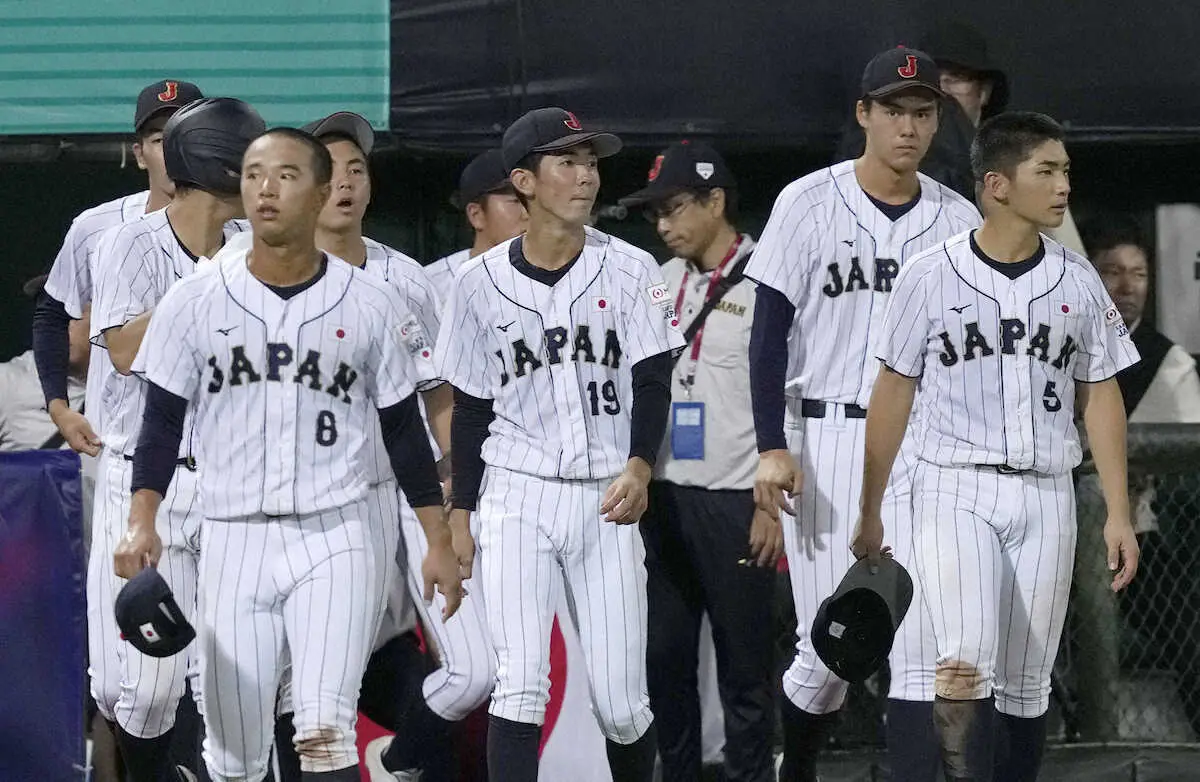 【画像・写真】高校侍J　台湾上回る10安打もあと1本が出ず逆転負け　小倉全由監督「選手たちは今日よく打ってくれた」