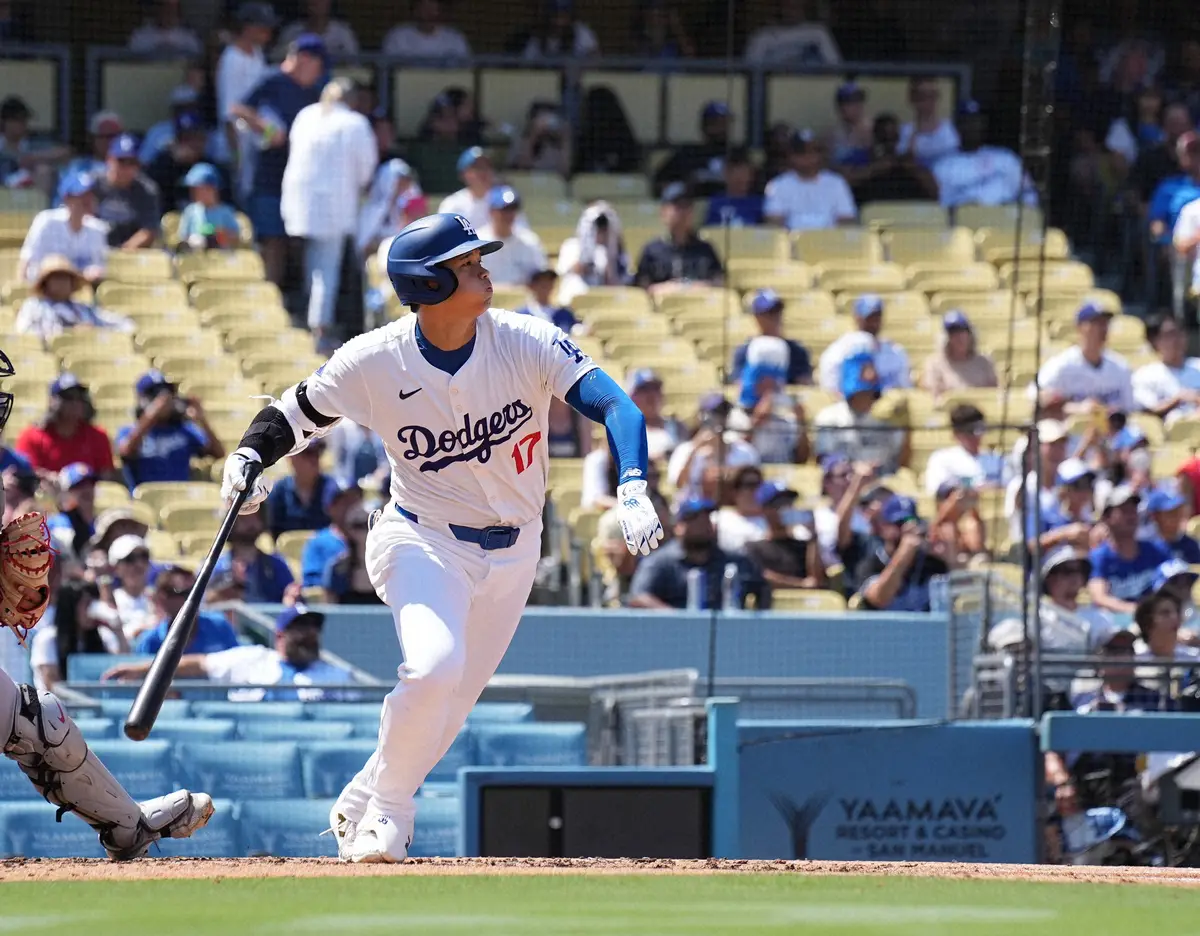 【画像・写真】大谷翔平　自己新161安打！第2打席の安打で22年の自己最多上回る　その後けん制死で二盗ならず