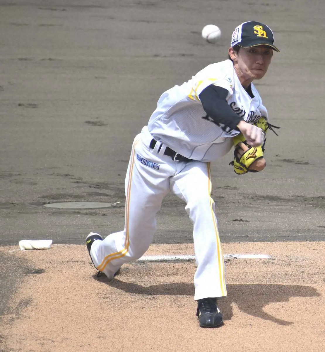【画像・写真】2軍再調整中のソフトバンク大津　ライブBPで25球「感覚良く投げられました」