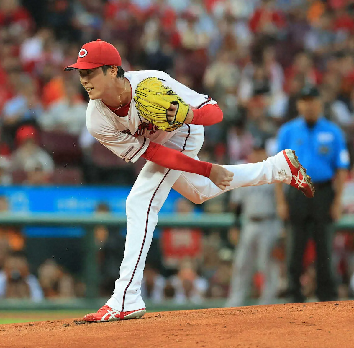 【画像・写真】広島・森下6回途中4失点で降板　巨人戦8連勝中の“キラー”が…初回痛恨被弾、6回2死から崩れる