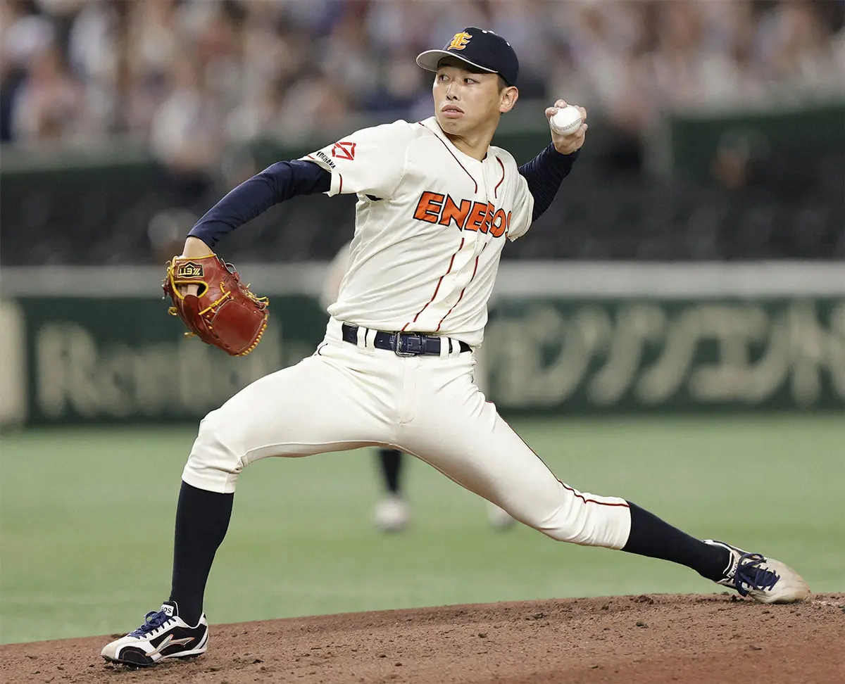 【画像・写真】ENEOS・阿部　6回零封で8大会連続日本選手権出場に導く　入社同期の楽天・藤井の活躍が刺激