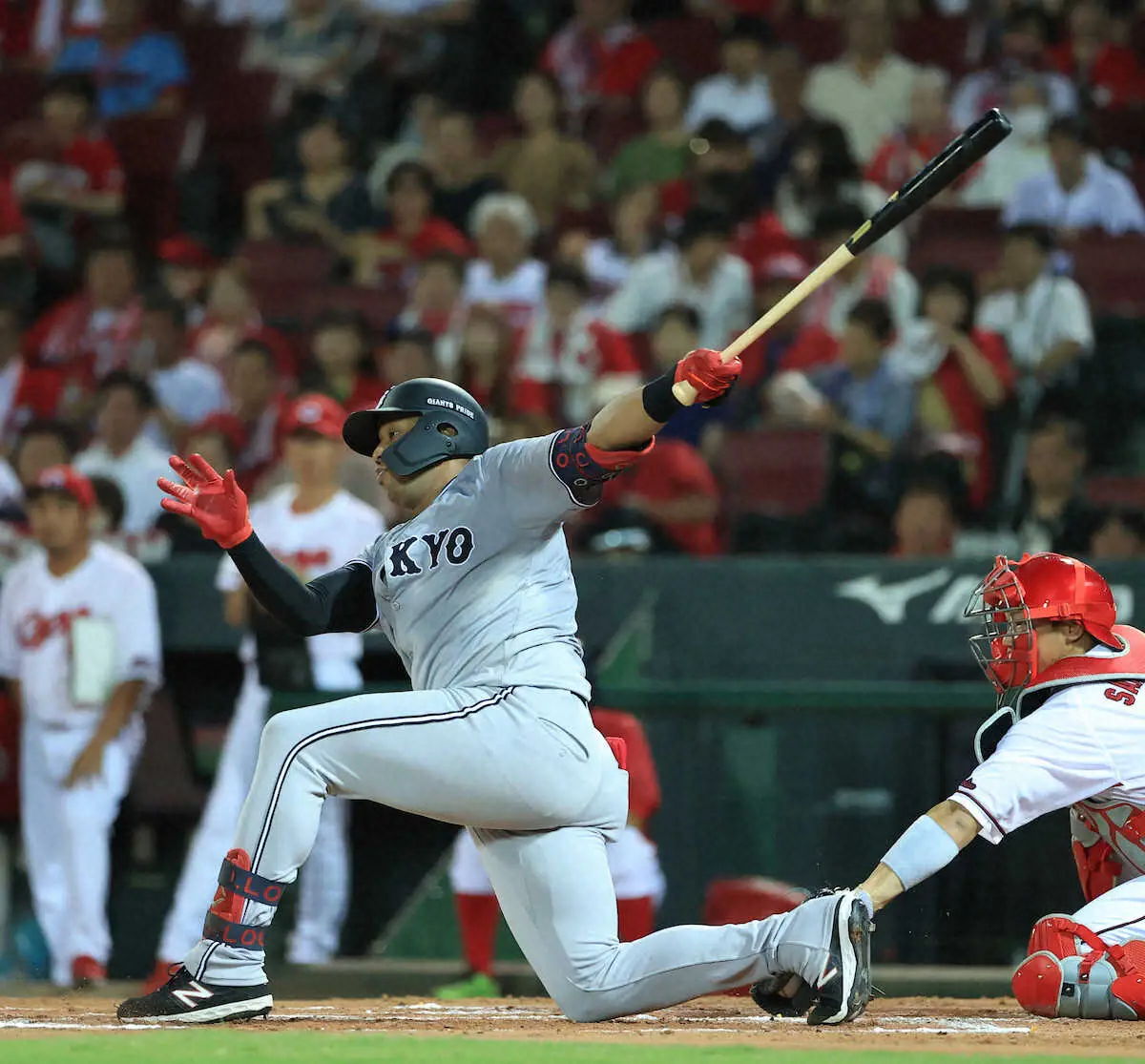 【画像・写真】オコエ　1カ月ぶり先発＆5カ月ぶり1番も4の0＆バント失敗　阿部監督苦笑「ダメですね、スタメンは」